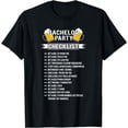 thumbnail image 1 of Bachelor Party Checklist Groomsmen Best Man Tee T Shirt, 1 of 4
