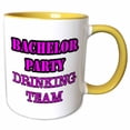thumbnail image 1 of Bachelor Party Drinking Team Pink 15oz Two-Tone Yellow Mug mug-261063-13, 1 of 3