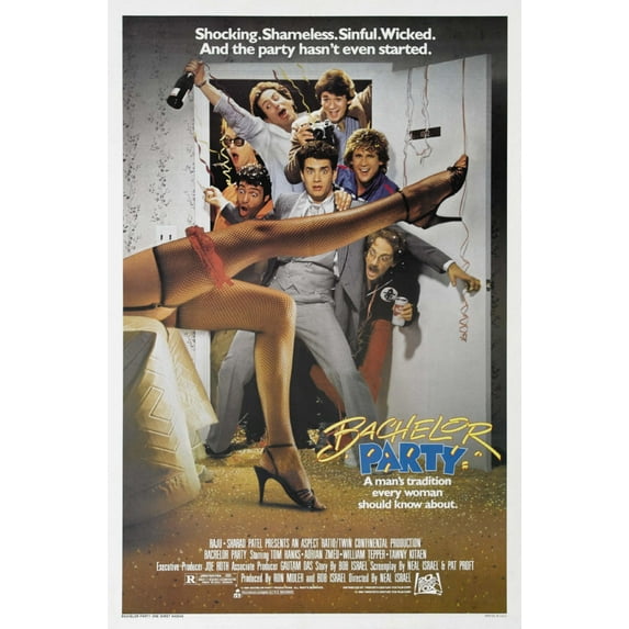 Bachelor Party Movie poster Metal Sign 8inx 12in Print on Metal 8x12 Square Adults Poster Time