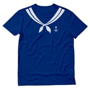 Bachelor Party Sailor Halloween Boating Mens T-shirt Medium Blue