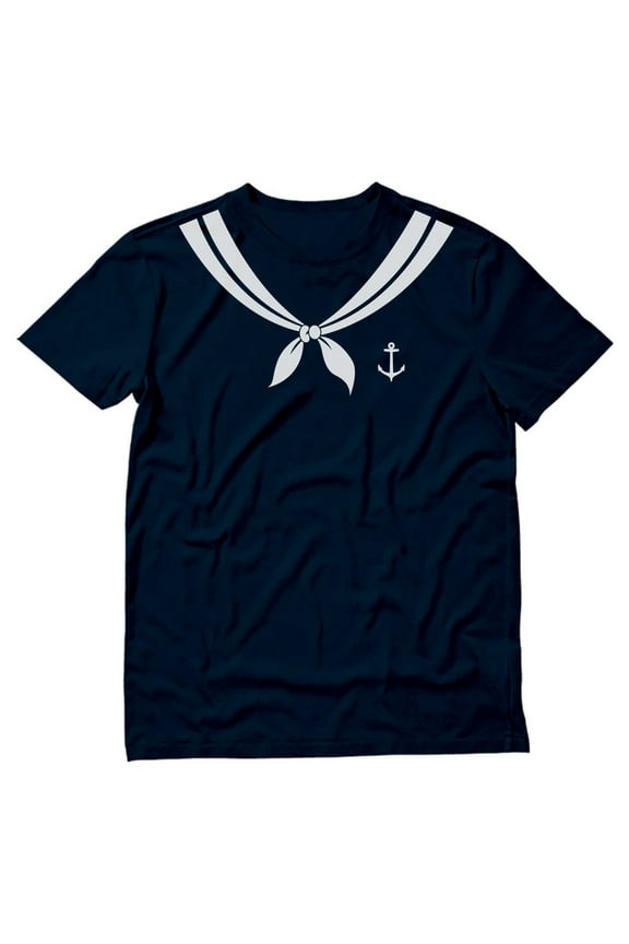 Bachelor Party Sailor Halloween Boating Men's T-shirt Medium Navy