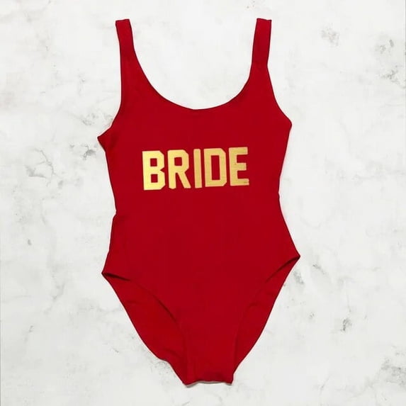 Bachelor Party Sexy One Piece swimsuit BRIDE SQUAD Bathing Suit Women Swimwear Plus Size body 2022 sexy monokini Luxury swimsuit