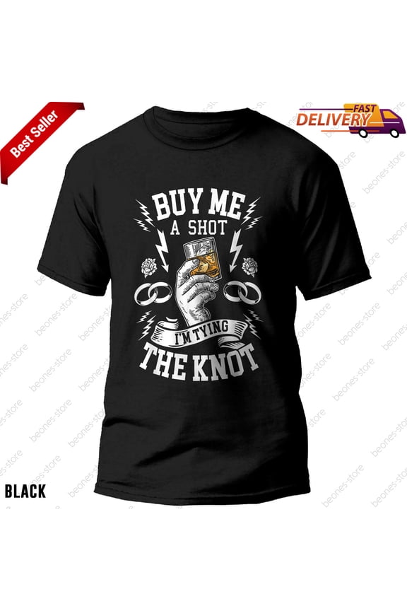 Bachelor Party T-Shirt Groom Groomsmen Funny Drinking Shot Tee Gift for Men Wedd