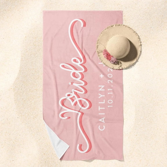 Bachelorette Beach Towels, Bachelorette Matching Towels, BrideS1Maid Gift, Bride Gift, Bachelorette Party Favors, Cute BrideS1Maid Gift )