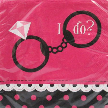 Various Bachelorette 'I Do?' Small Disposable Napkins, 16 Count