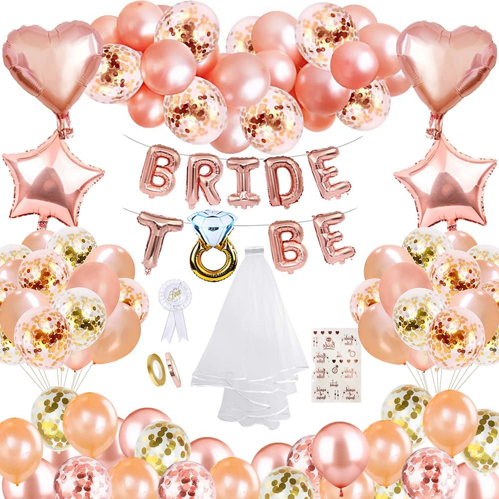 Rose Gold Team Bride To Be Balloons Bridal Crown Sash Badge Bachelorette  Party Wedding Decoration Hen Party Accessories Supplies - Price history &  Review, AliExpress Seller - joy-enlife Official Store