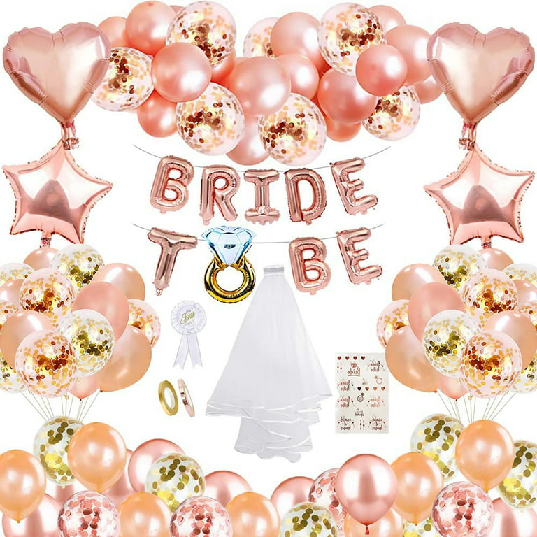 Bachelorette Party Favors Kit for Bride to Be Bridal Shower Balloons Sash  Bachelorette Party Decorations for Bridal Shower, Engagement Party
