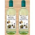 thumbnail image 1 of Bachelorette Party Leopard And Gold Wine Bottle Labels Personalized Gift, 1 of 1