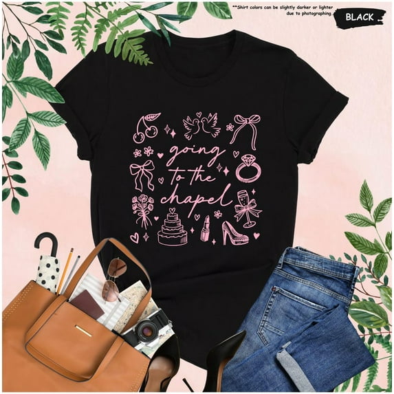 Bachelorette Party Shirt, Going to the Chapel Shirt, Bridal Shower Tee, Wedding Engagement Gift, Bride to Be T-Shirt, Cute Bridal Team Top All Size S-5Xl