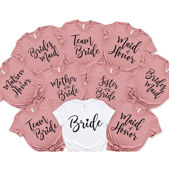 Bachelorette Party Shirts Bridal Party Shirts Maid of Honor Tee Bridesmaids Shirt Bridesma