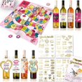 thumbnail image 1 of Bachelorette Party Supplies Kit; Party Tattoos + Girls Night Out Game + 4 Wine Bottle Labels + 4 Wine Hang Tags, 1 of 5