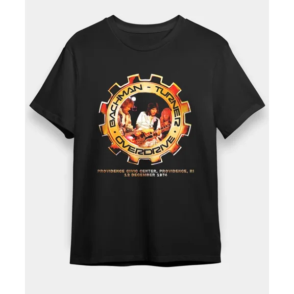 Bachman-Turner Overdrive In Concert Cotton Black All Size T Shirt For Men BL399
