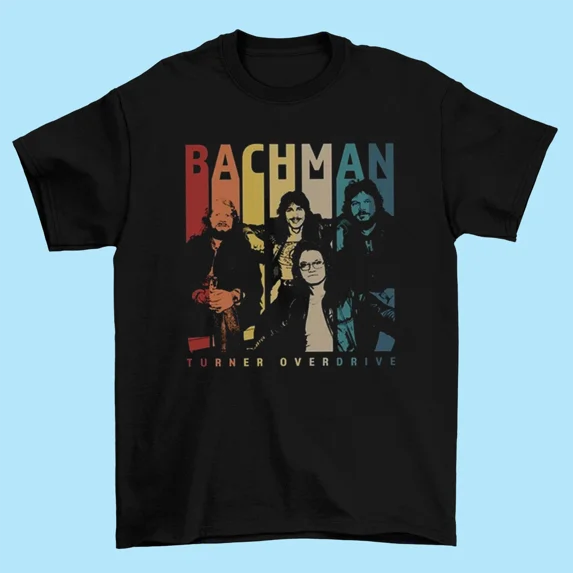 Bachman–Turner Overdrive band T-shirt Black Cotton S-5XL Cotton