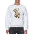 thumbnail image 1 of Bachman's Warbler And Flowers Sweatshirt Men -John James Audubon Designs, Male Medium, 1 of 4