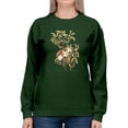 thumbnail image 1 of Bachman's Warbler And Flowers Sweatshirt Women -John James Audubon Designs, Female Medium, 1 of 4