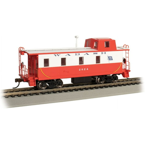 Bachmann 14002 HO Scale Streamlined Caboose With Offset Cupola Wabash #2824