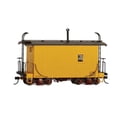 thumbnail image 1 of Bachmann, 26563 On30 Scale 18' Wood Logging Caboose Ready to Run Data Only (yellow), 1 of 1