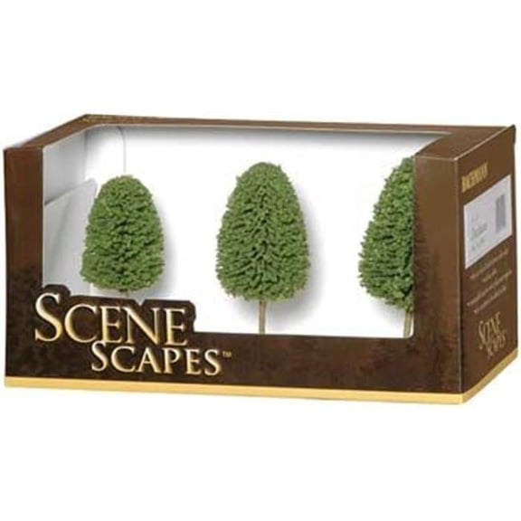 Bachmann 32006 HO Deciduous Trees 3"-4" (Pack of 3)