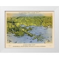 thumbnail image 1 of Bachmann 32x25 White Modern Wood Framed Museum Art Print Titled - Louisiana Mississippi Alabama Florida, 1 of 4