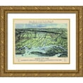 thumbnail image 1 of Bachmann 32x26 Gold Ornate Wood Framed with Double Matting Museum Art Print Titled - War of Maryland Virginia Delaware Washington DC, 1 of 4