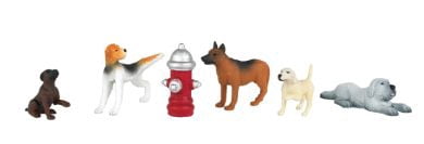 Bachmann 33108 HO Scale Dogs with Fire Hydrant - Walmart.com