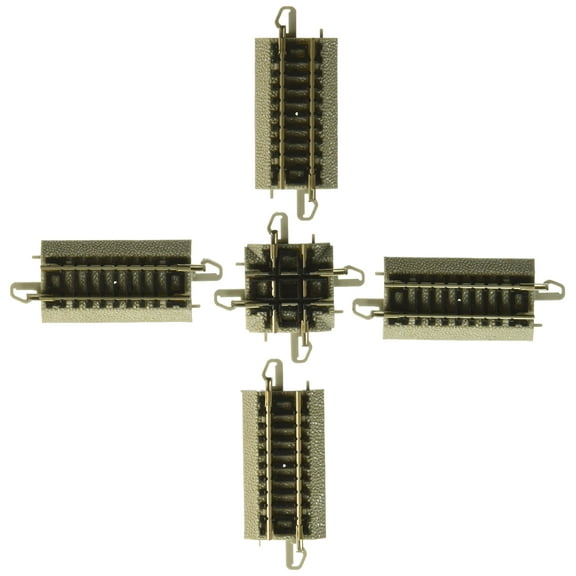 Bachmann N Scale Train E-Z Track System Nickel Silver/Gray 90 Degree Crossing 44841