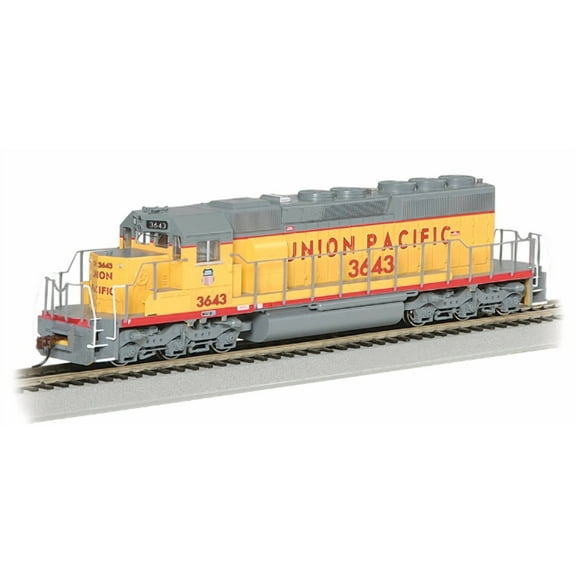 Bachmann-EMD SD40-2 - Standard DC -- Union Pacific #3643 (Armour Yellow, gray) -