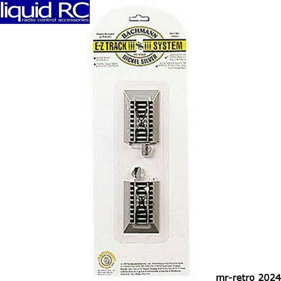 Bachmann N Scale Train E-Z Track System Nickel Silver/Gray Hayes Bumpers 44891