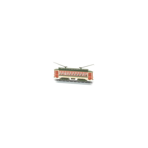 Bachmann - Brill Trolley - Standard DC -- Christmas ("Happy Holidays") - N