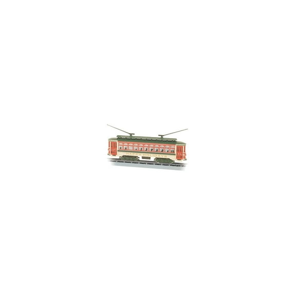 Bachmann - Brill Trolley - Standard DC -- Christmas ("Happy Holidays") - N