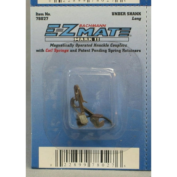 Bachmann HO EZ Mate Under Shank Knuckle COUPLERS Long (2) BAC78027 (1X Pack)