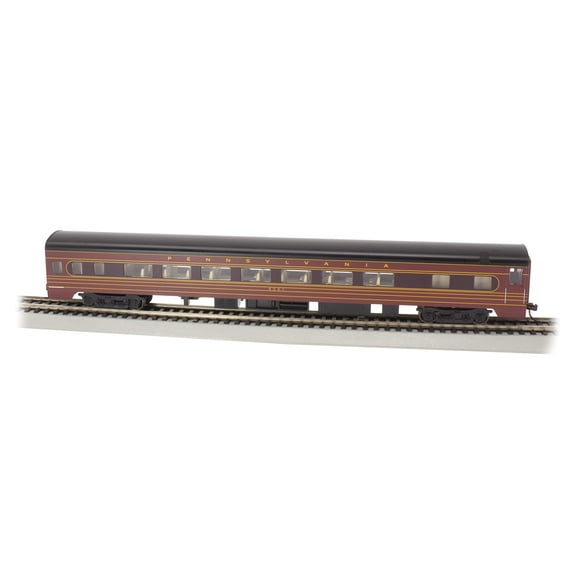 Bachmann HO Scale 85' Smooth-Side Passenger Coach Lighted Pensylvania/PRR #4251