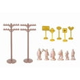 thumbnail image 1 of Bachmann-Layout Accessories Assortment -- 12 Telephone Poles, 24 Signs & 24 Unpa, 1 of 2