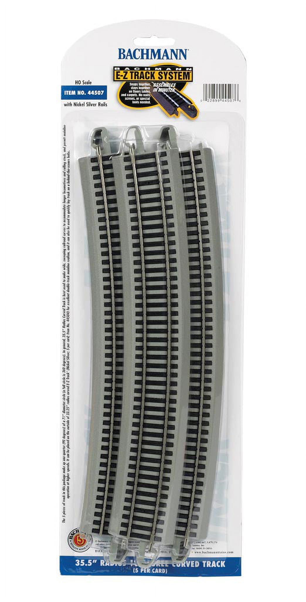 Bachmann HO Scale Train EZ Track System Nickel Silver/Gray 35.50