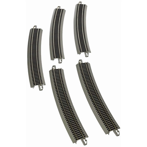Bachmann HO Scale Train E-Z Track System Nickel Silver/Gray 35.50 Radius Curved 44507