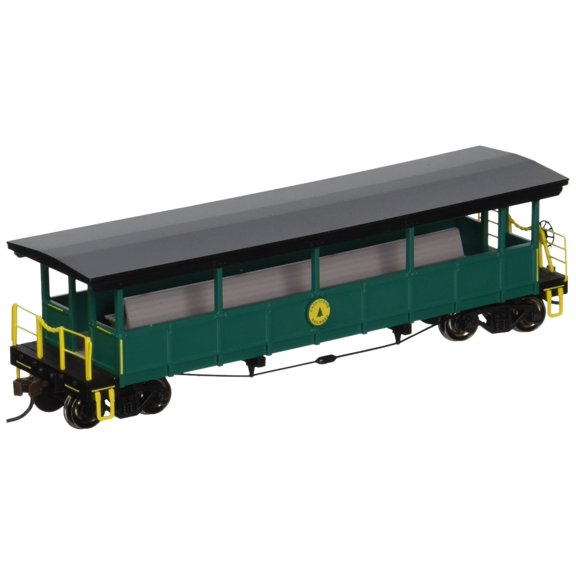 17445 Open Sided Excursion Car w/Seats Cass Scenic RR Multi-Colored