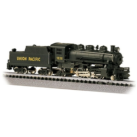 Bachmann Industries #1838 Prairie 2-6-2 Locomotive and Tender U.P. Train Car, N Scale