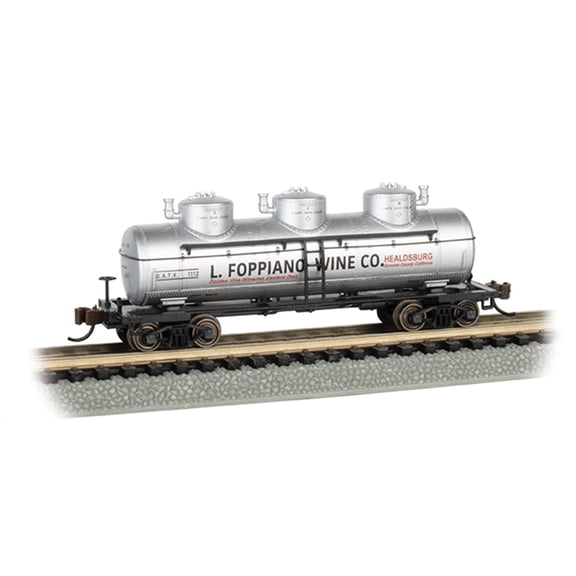 Bachmann Trains - 40' Three-Dome Tank Car - L. FOPPIANO Wine CO. #1112 - HO Scale