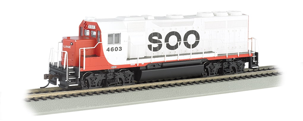 Bachmann - EMD GP40 w/Sound & DCC -- Soo Line #4603 (white, red, black ...