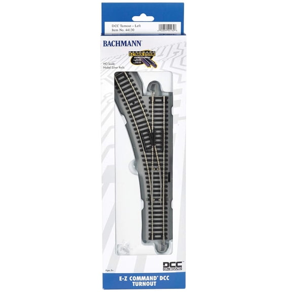 Bachmann 44130 HO Scale E-Z Command DCC Turnout Left