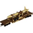 Bachmann Industries Inc. 52' CenterDepressed FlatCar Desert Military