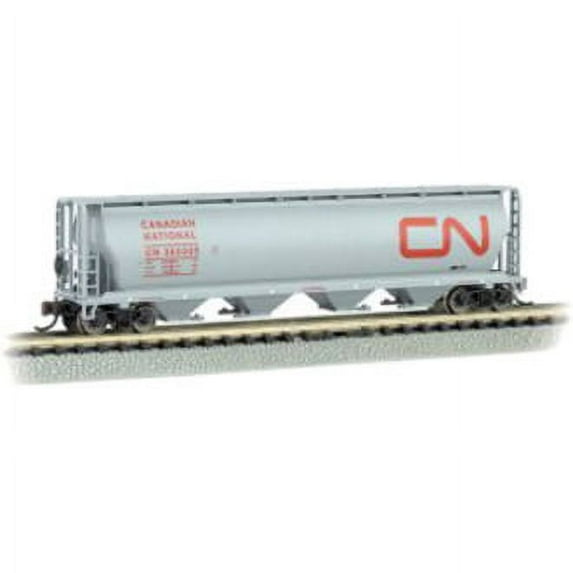 Bachmann-4Bay Cyl Hop CN Gray - N