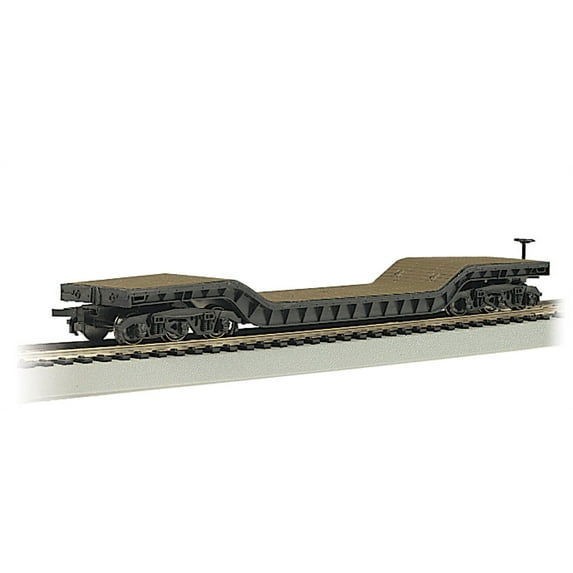 Bachmann-Silver Series(R) Depressed-Center Flatcar - Ready to Run -- Empty - No