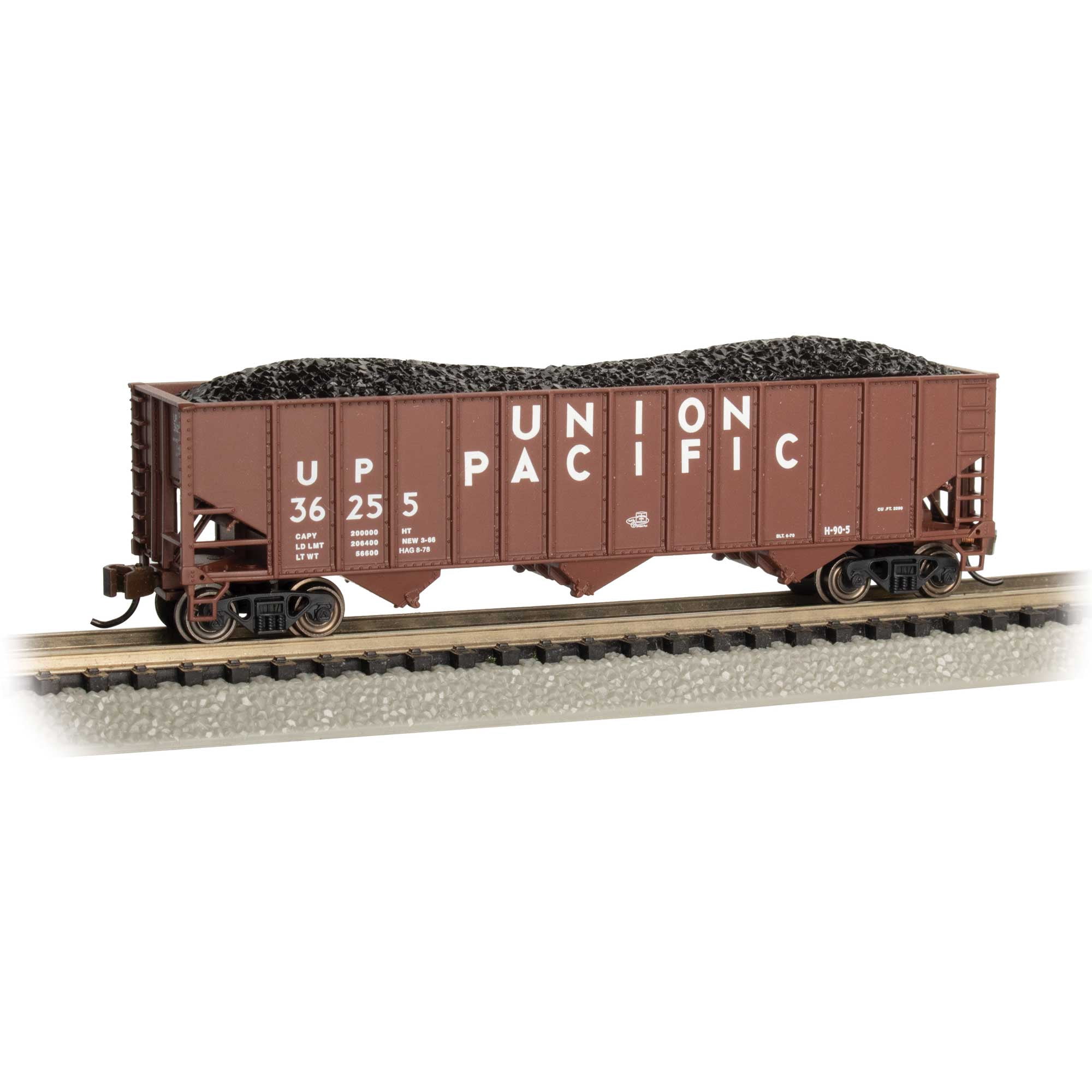 Bachmann HO Track Reinigungsauto Union Pacific – 40‘ Box Car, Mit Reinigungspad, Für Modelleisenbahnen