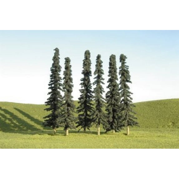 Bachmann Scene Scapes HO Scale 4-6" Conifer Trees (24 per Bag)