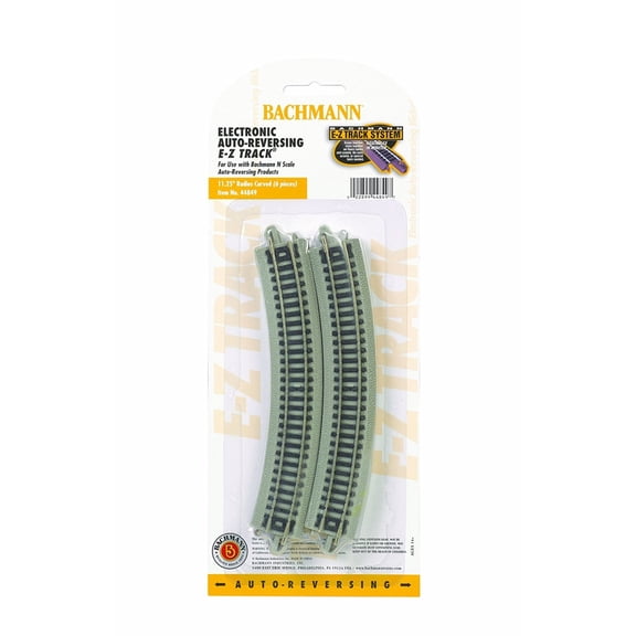 BAC44849 N Scale E-Z Auto-Reversing 11.25 in. Radius Curved - 6 per Card