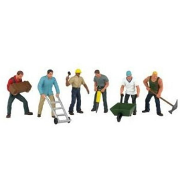 Bachmann O Gauge/Scale Figure/People Set Construction Workers (6-Pack)