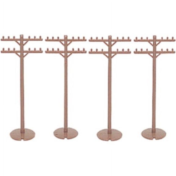 42102 Telephone Poles (12) HO Multi-Colored