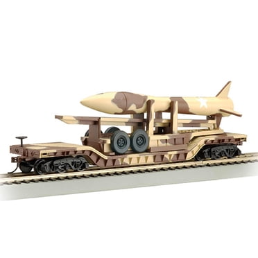 Bachmann Trains HO Scale 52' Center Depressed Flat Car - Conrail #766048 Model Train Rolling Stock