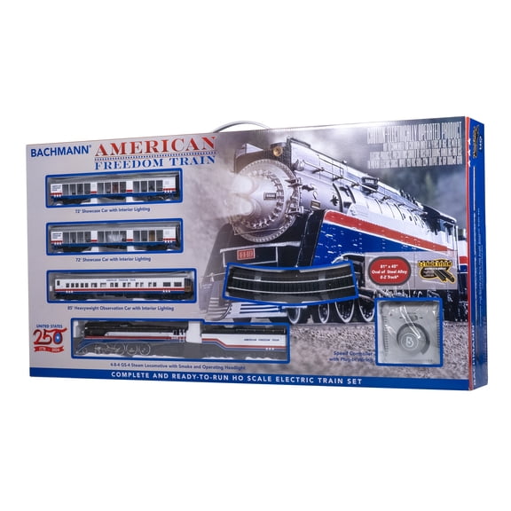 Bachmann Trains - AMERICAN FREEDOM TRAIN - Ready To Run Electric Train Set - HO Scale